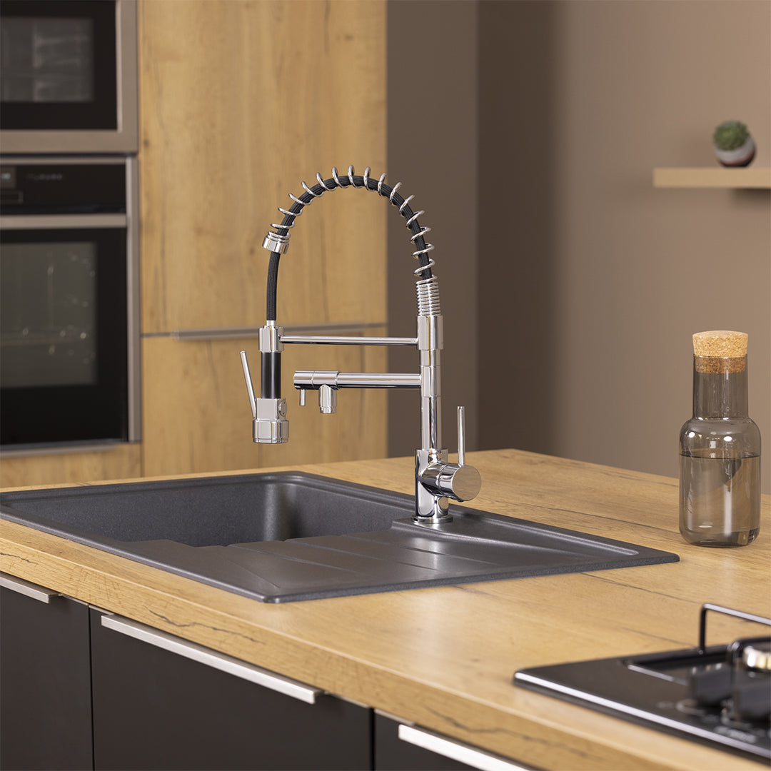 Mitigeur évier double bec OASIS