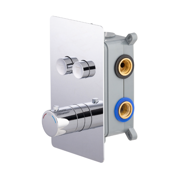 Hansa Mix - Mitigeur de douche thermostatique encastré, chrome 08609175