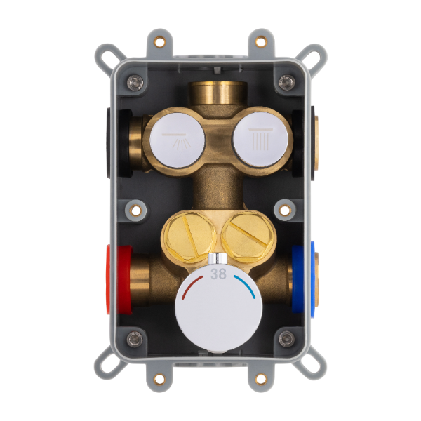 Mitigeur thermostatique chromée à encastrer