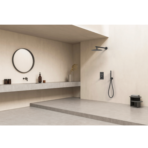 Mitigeur thermostatique douche encastrable noir