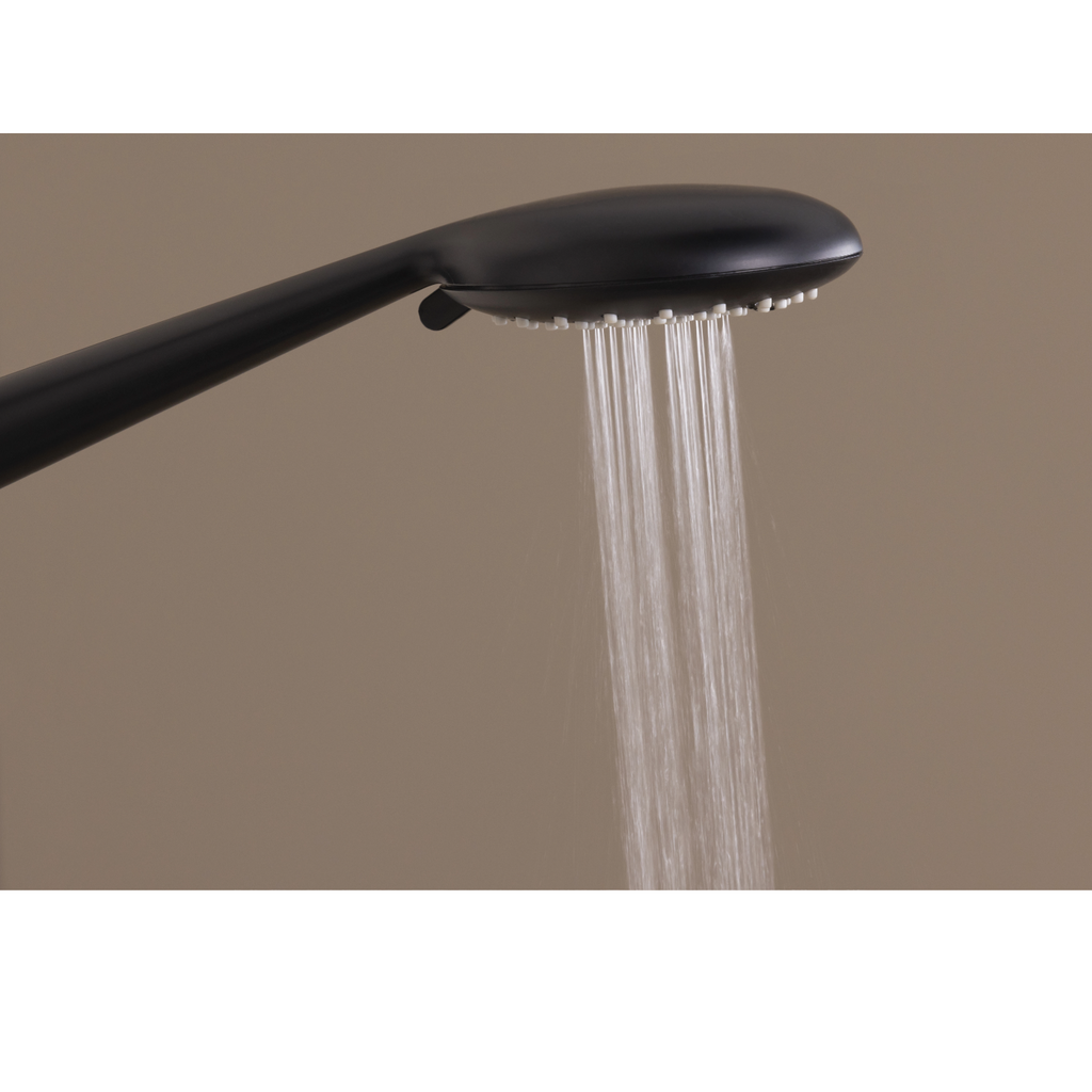 DERVENN colonne de douche noire jet hydromassant douchette