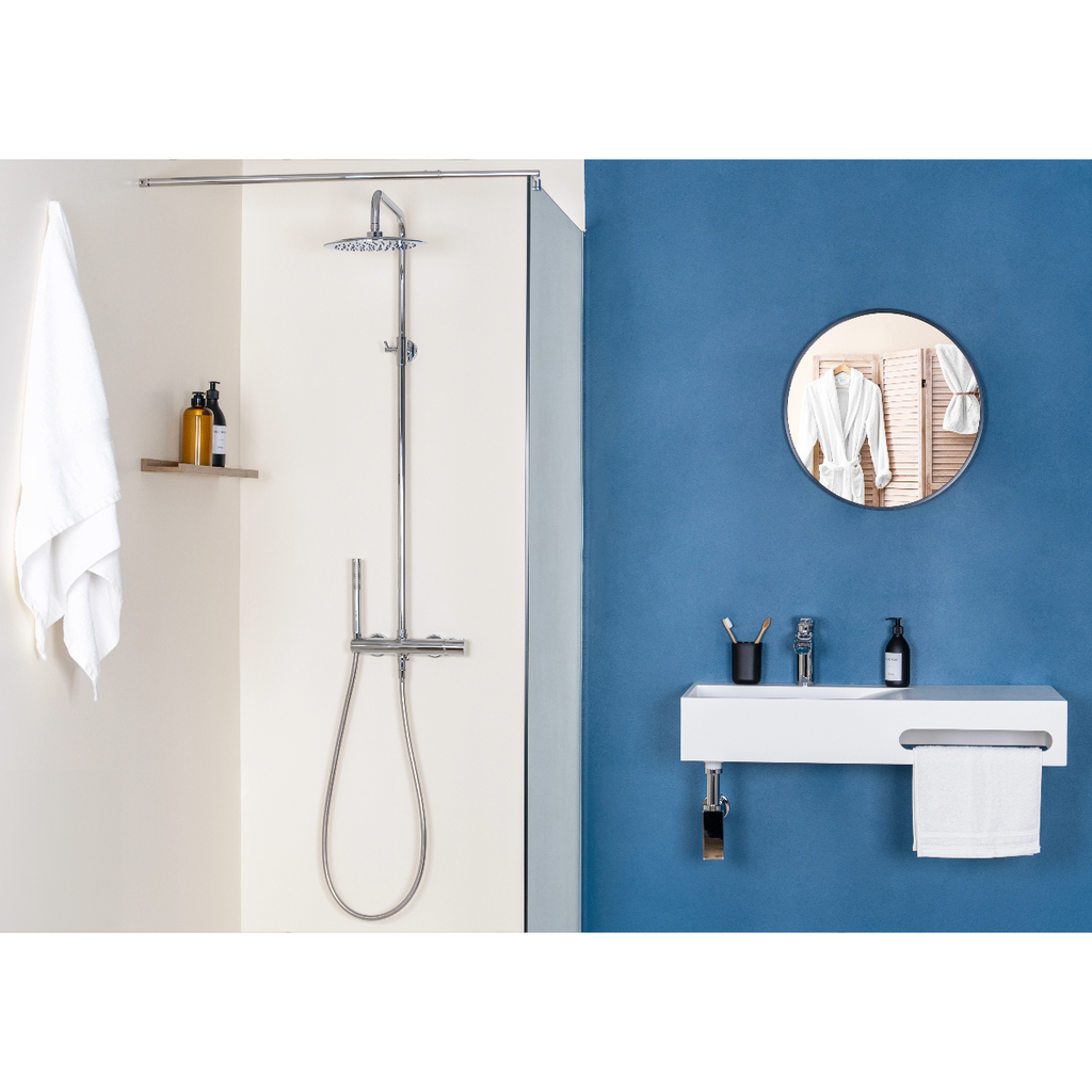 Pommeau de douche LEMINA chrome salle de bain design