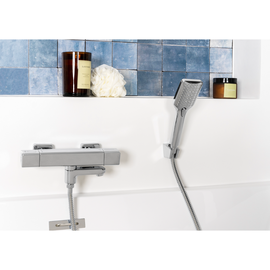 Pommeau de douche CUARTO chrome salle de bain design