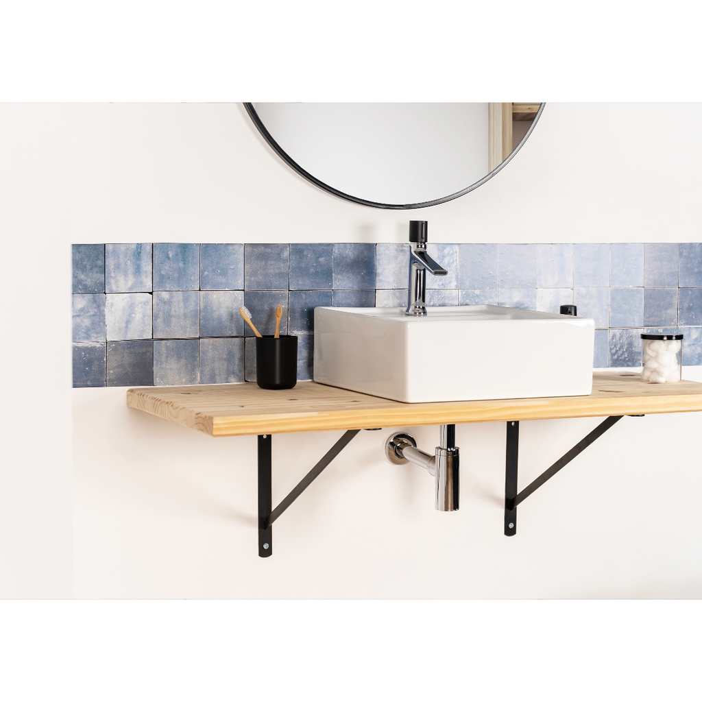 Mitigeur lavabo chrome noir