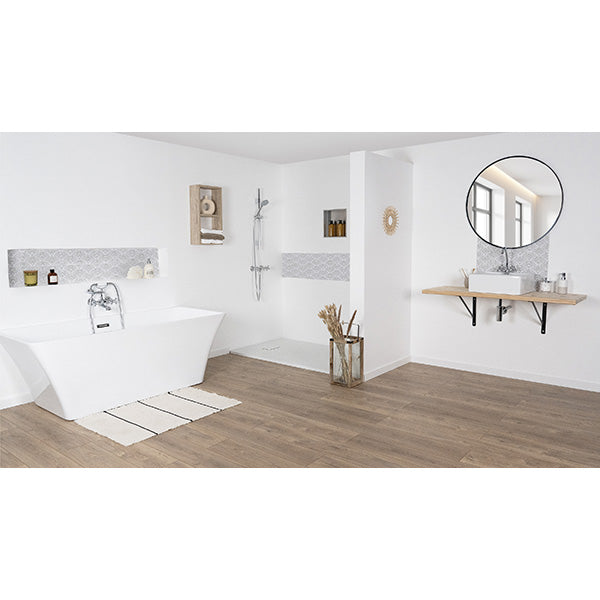 FEDLEEN mélangeur bain-douche chrome blanc salle de bain design