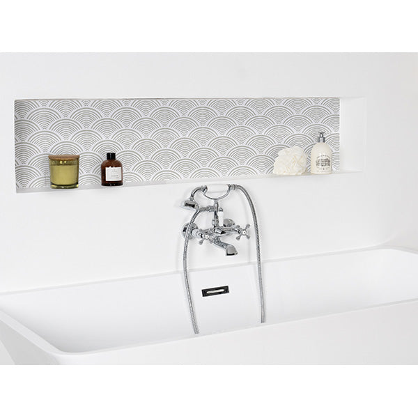 FEDLEEN mélangeur bain-douche chrome blanc ambiance tendance