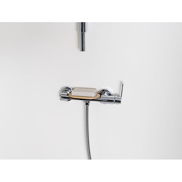 KONCERTO mitigeur thermostatique douche chrome porte savon 