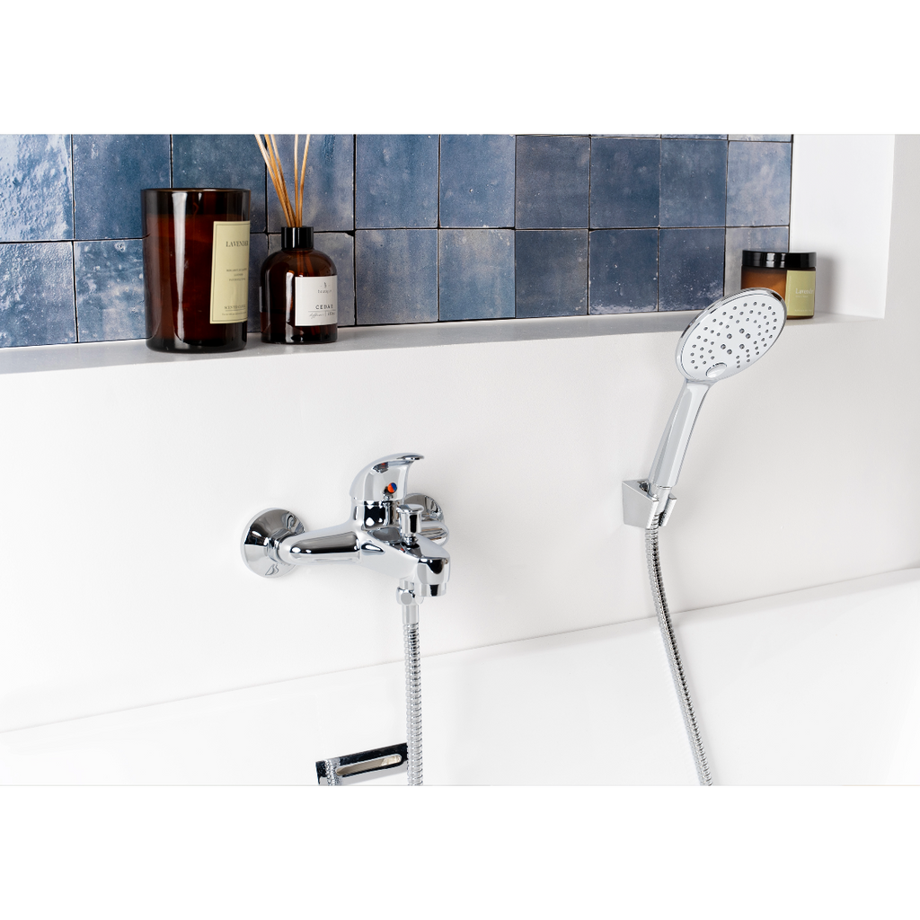 Pommeau de douche 3 jets PALOMA chrome salle de bain design