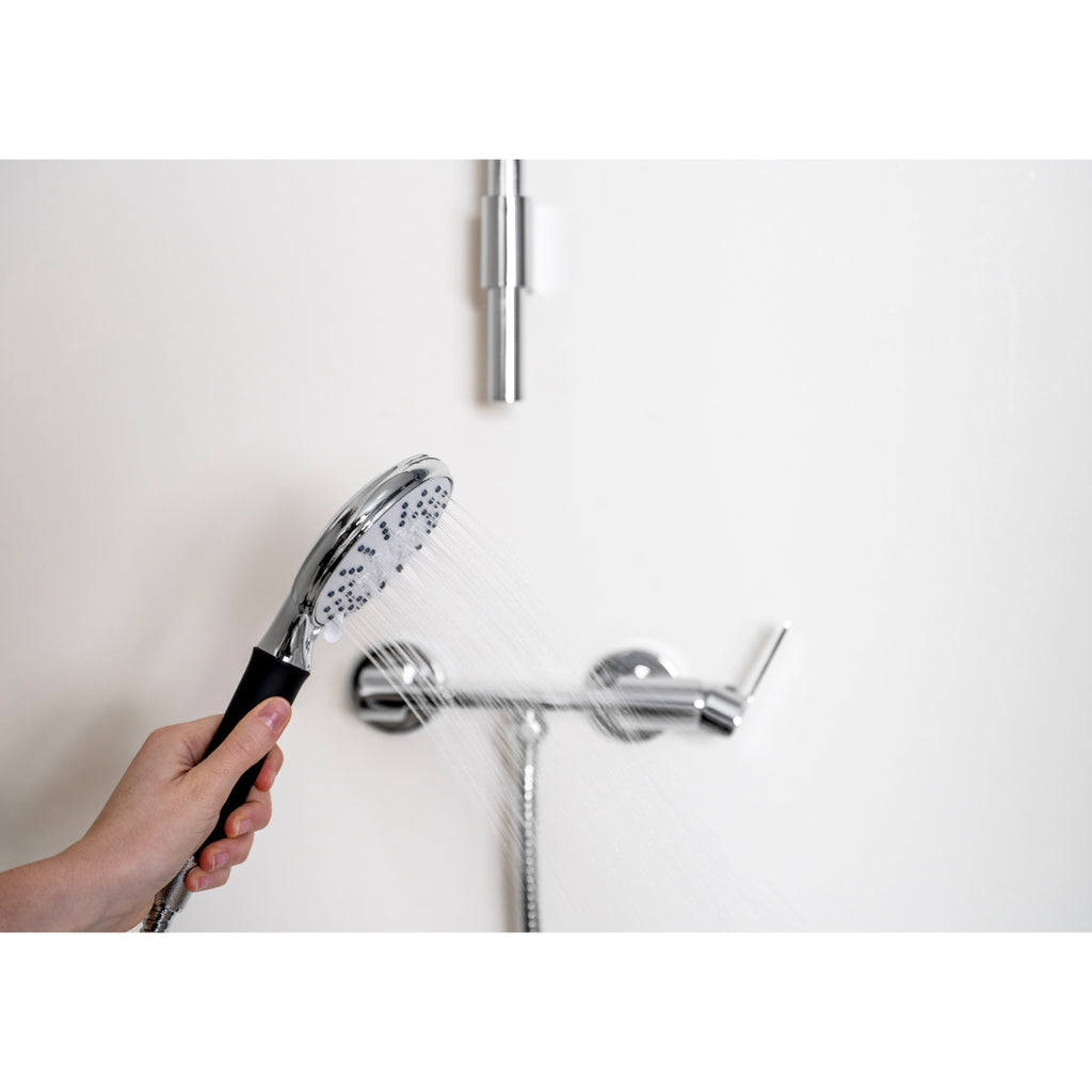 Pommeau de douche chrome noir