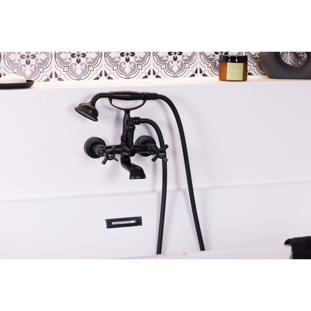 RETRO mélangeur bain-douche noir design