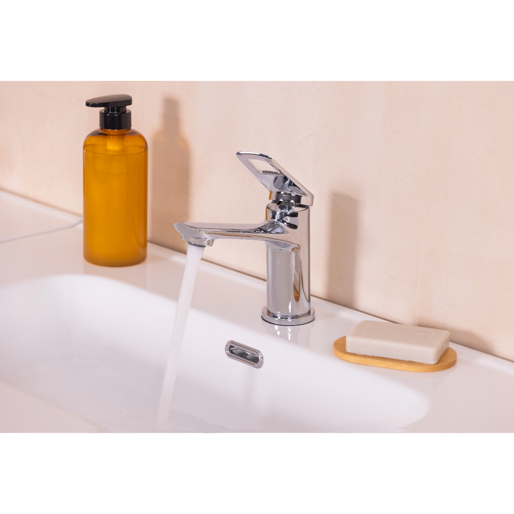 YUNA mitigeur salle de bain chrome jet