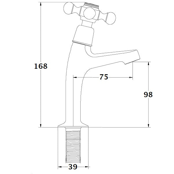 robinet lave main vintage dimensions