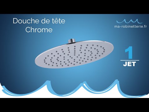 Douche de tête 250mm chrome vidéo