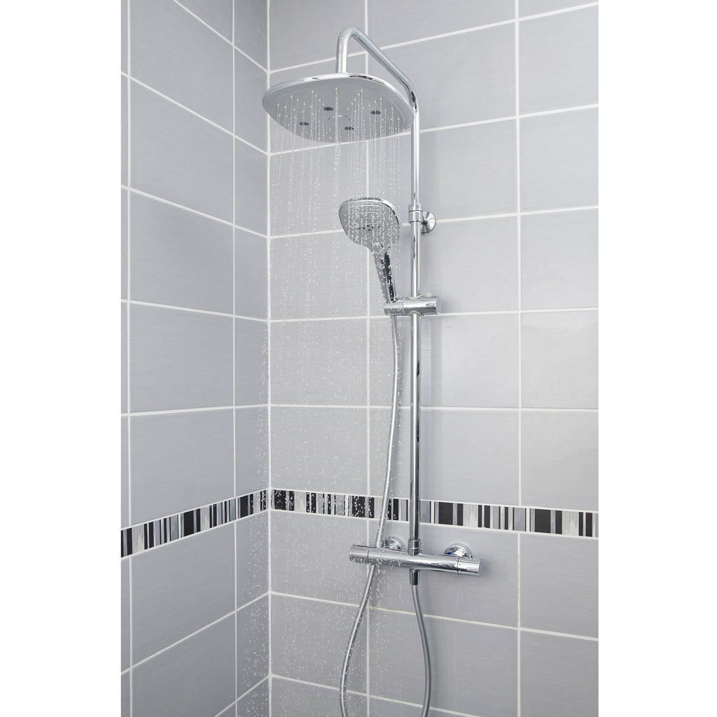 BERENS colonne de douche chrome jet pluie