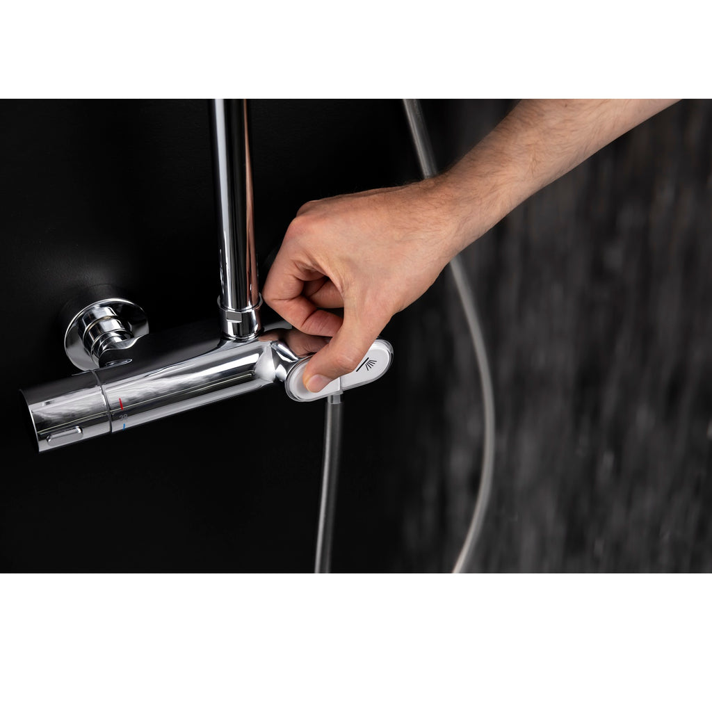 SWITCHEA colonne de douche chrome pression des boutons