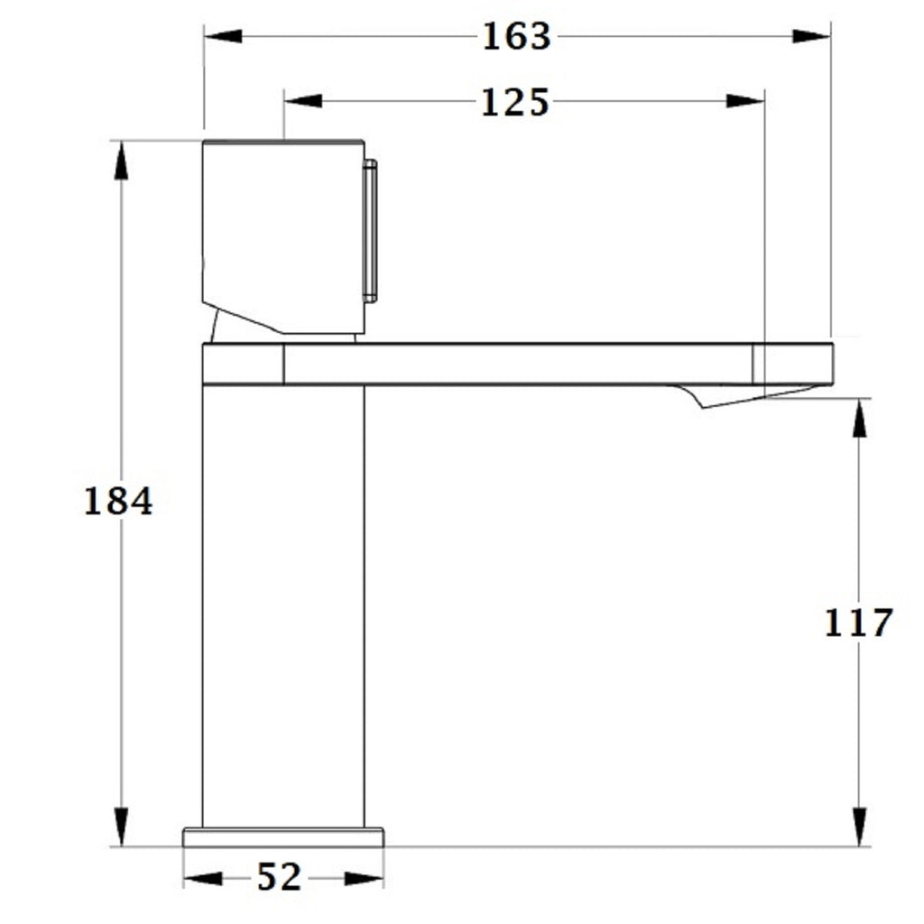 Mitigeur lavabo noir