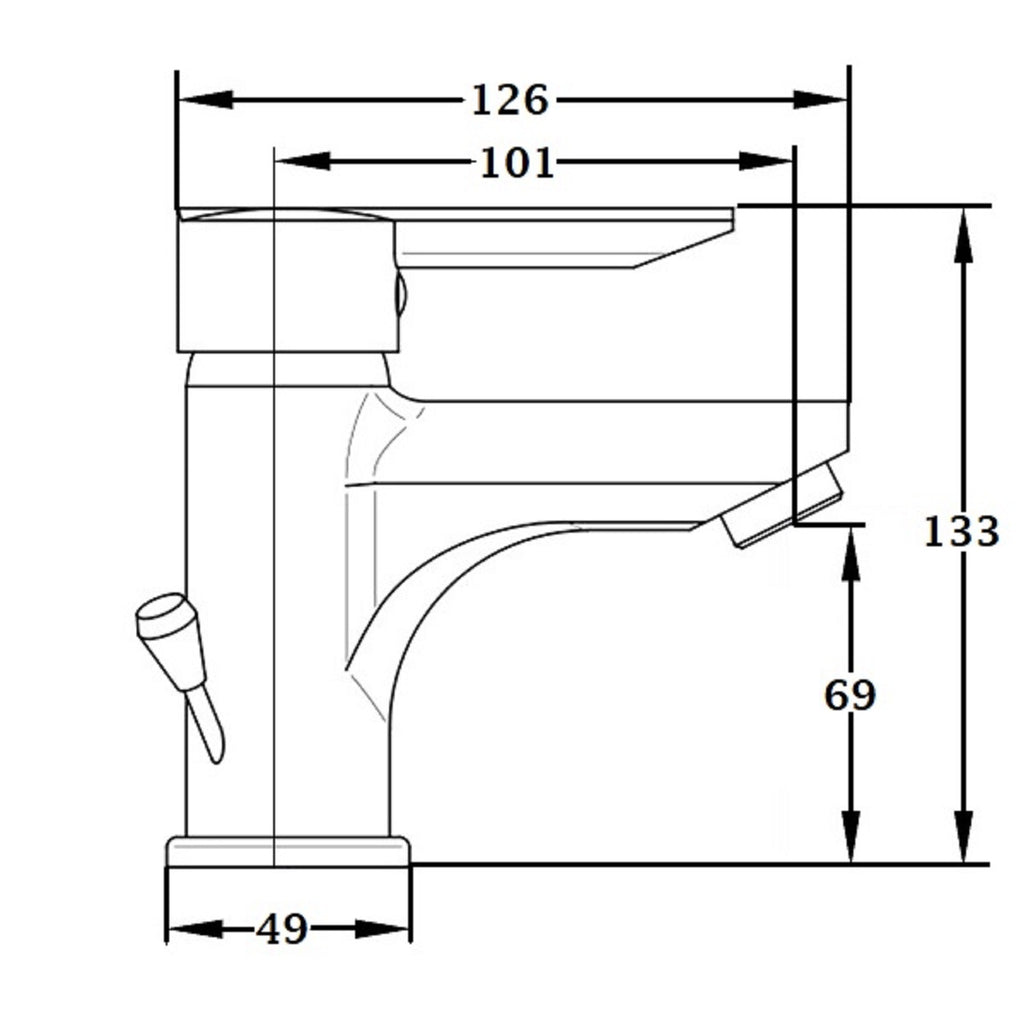 Mitigeur lavabo chrome