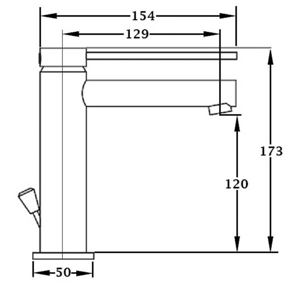 Mitigeur lavabo chrome