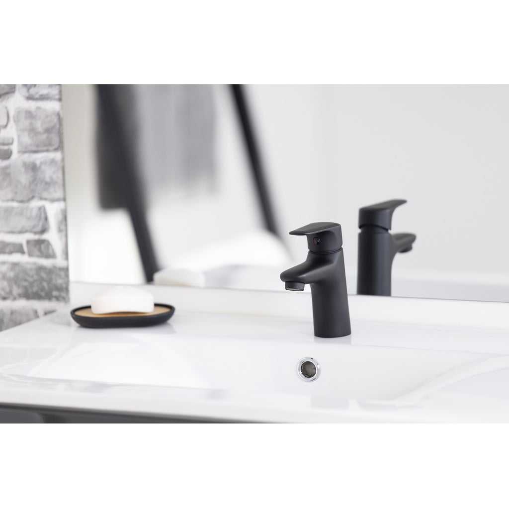 ONE robinet mitigeur lavabo à bec bas noir salle de bain moderne